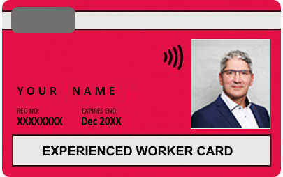 CSCS red experienced worker card