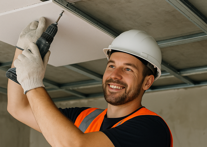NVQ Level 2 Interior Systems Ceiling Fixing