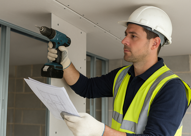 NVQ Level 2 Interior Systems Dry Lining Fixing