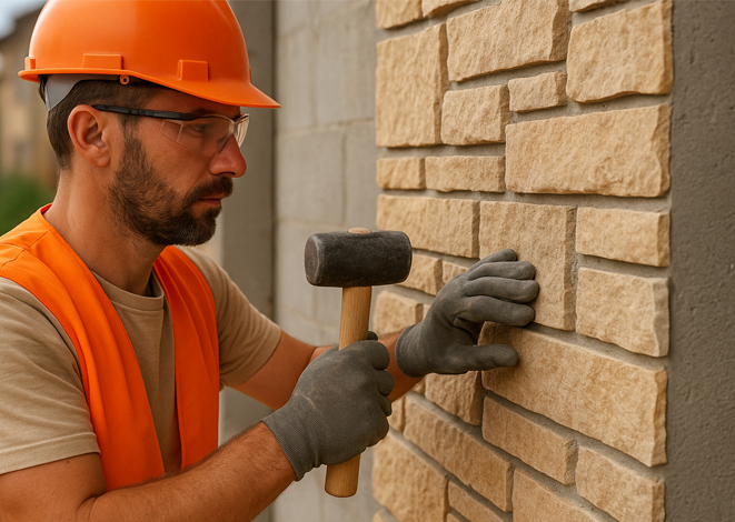 NVQ Level 2 Stonemasonry Stone Cladding