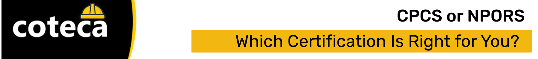 Difference Between CPCS and NPORS