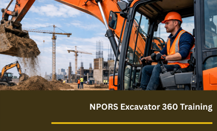 NPORS Excavator 360 Training N202 training
