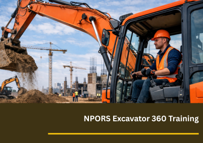 NPORS Excavator 360 Training N202