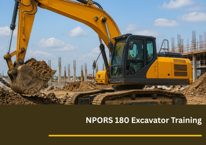 NPORS 180 Excavator Training N201