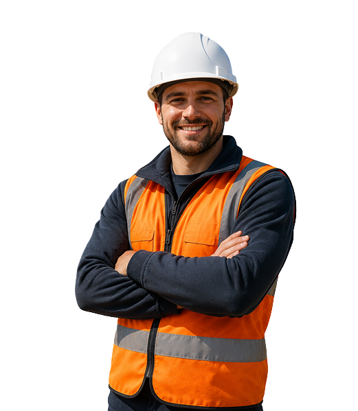 Construction worker standing